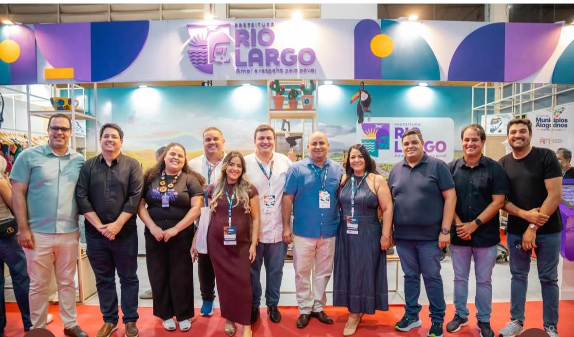 Rio Largo destaca seu potencial de  crescimento durante mega  feira que acontece em Maceió