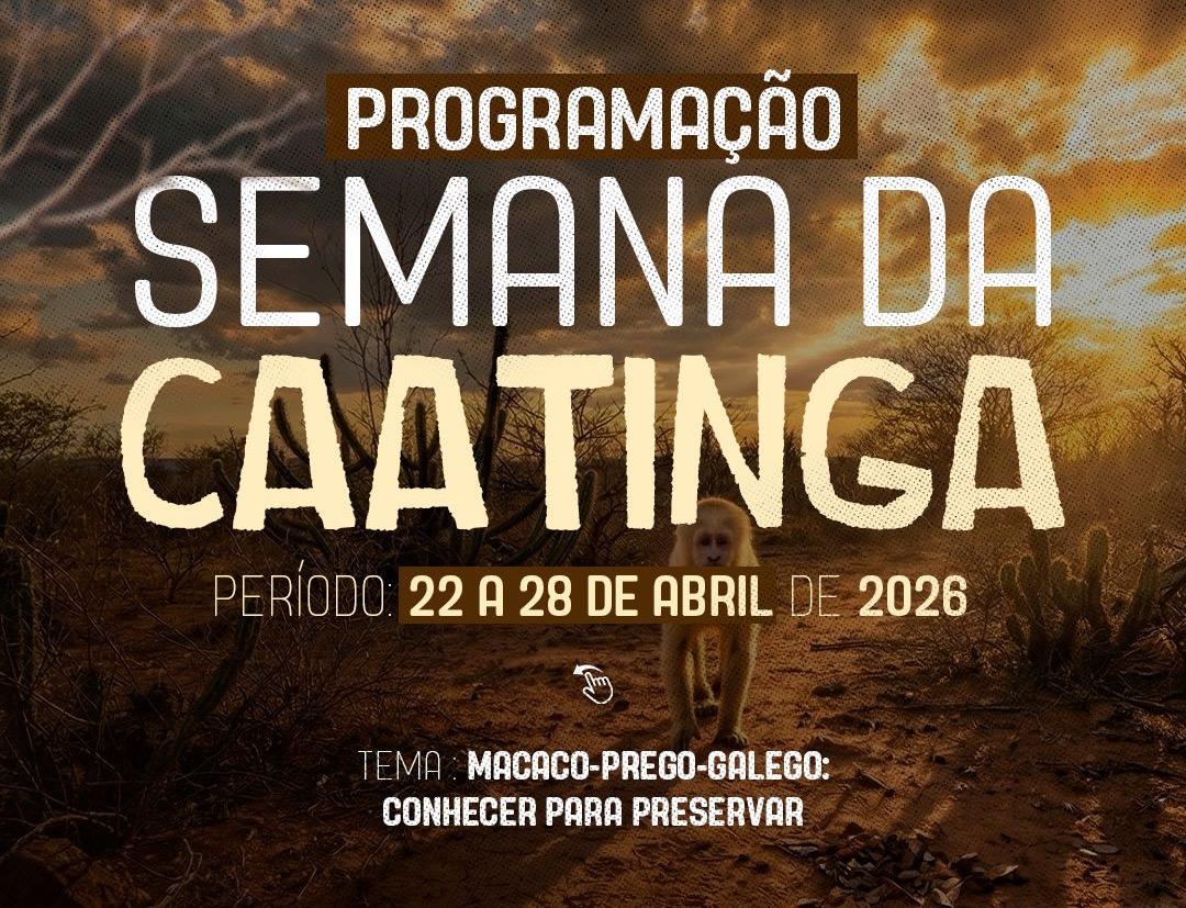 No Sertão de AL, Delmiro lança Semana da Caatinga com foco no macaco-prego-galego