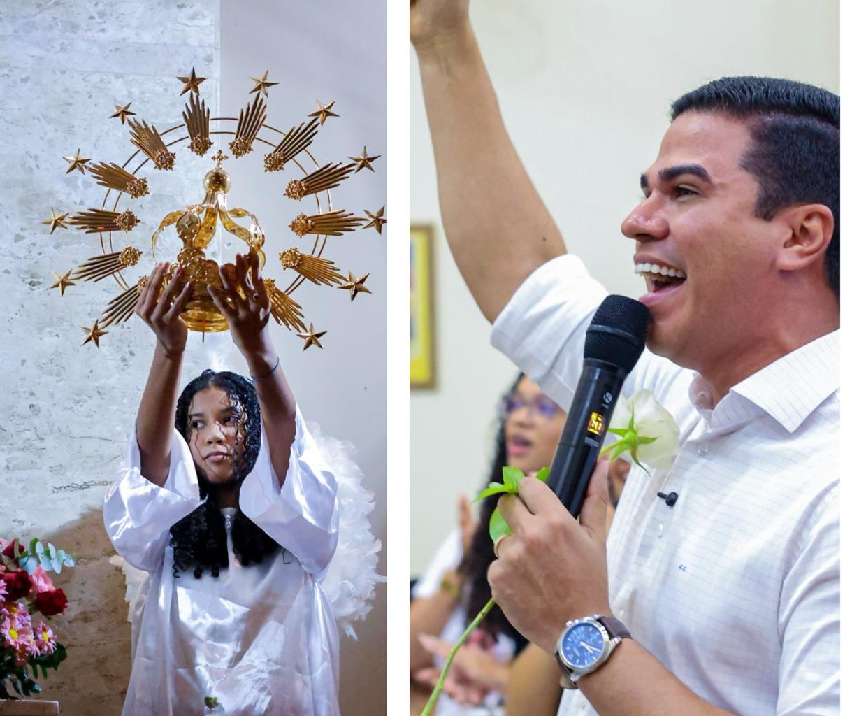 Em Pilar/AL, doação de coroa à imagem de Nossa Senhora das Graças emociona fiéis 