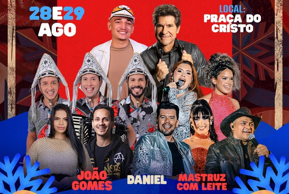 Festival de Inverno de Mar Vermelho conta com João Gomes, Daniel e outras grande atrações no final de agosto