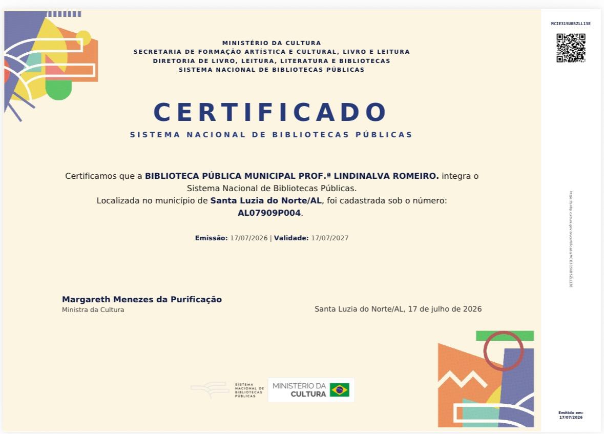Biblioteca de Santa Luzia do Norte sai do esquecimento burocrático e ganha Registro Nacional no aniversário de seus 51 anos