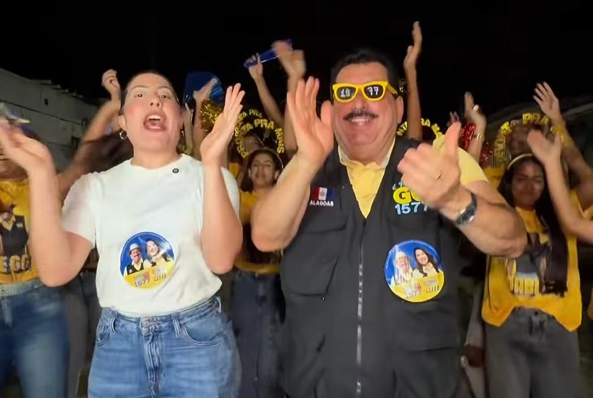 GG junto com a filha intensificam campanha no mano a mano na região metropolitana visando Brasília e ALE