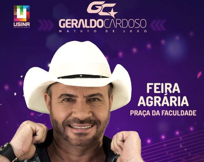 Geraldo Cardoso faz show de encerramento da Feira Agrária