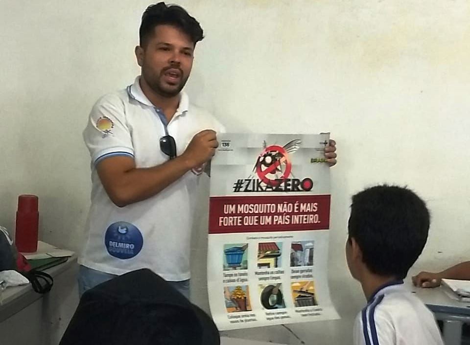 Alunos de Delmiro participam de palestras educativas com agentes de endemias  