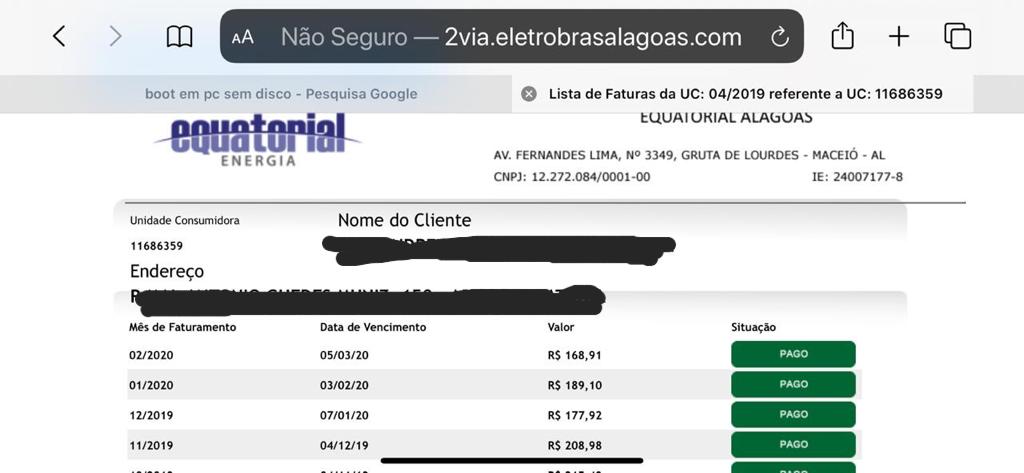 DENÚNCIA! Equatorial corta luz de cliente com contas em dia