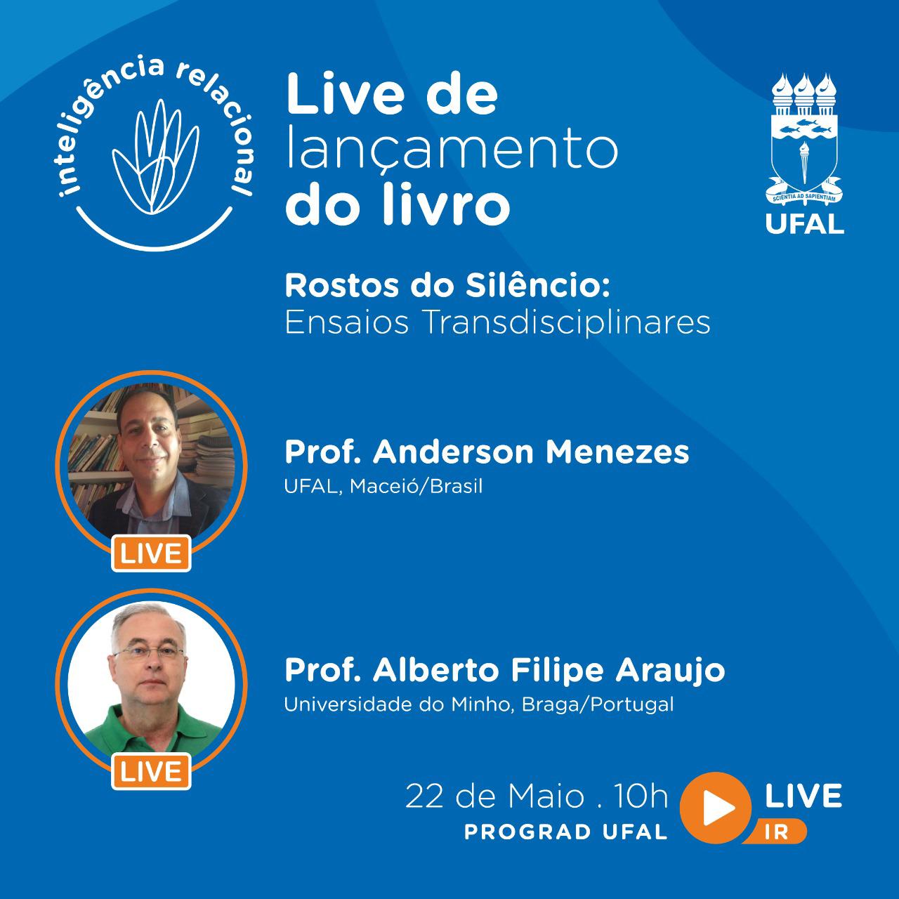 LITERATURA - Professores lançam livro sobre o silêncio em live da Ufal