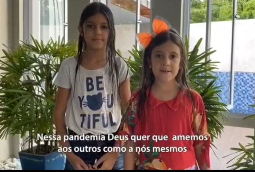 Crianças em Maceió lançam campanha para proteger profissionais da Saúde