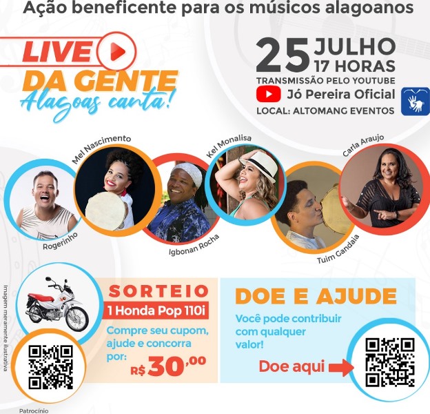 “Alagoas Canta”: em live, músicos locais se unem para ajudar categoria