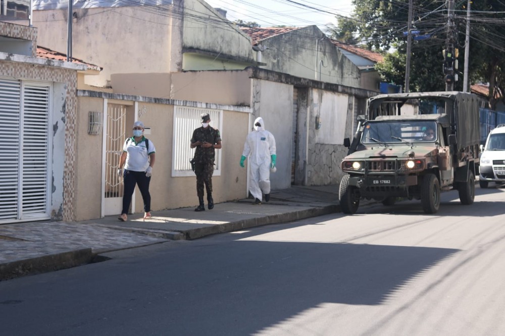 Batalhão do Exército está em  Palmeira atuando no combate a Covid-19