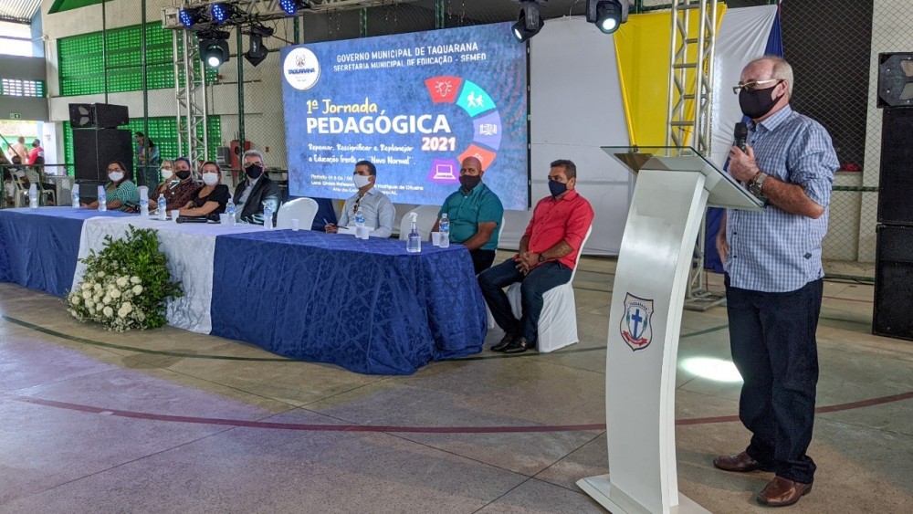 Jornada Pedagógica 2021 realiza debate sobre os desafios do ensino remoto em Taquarana