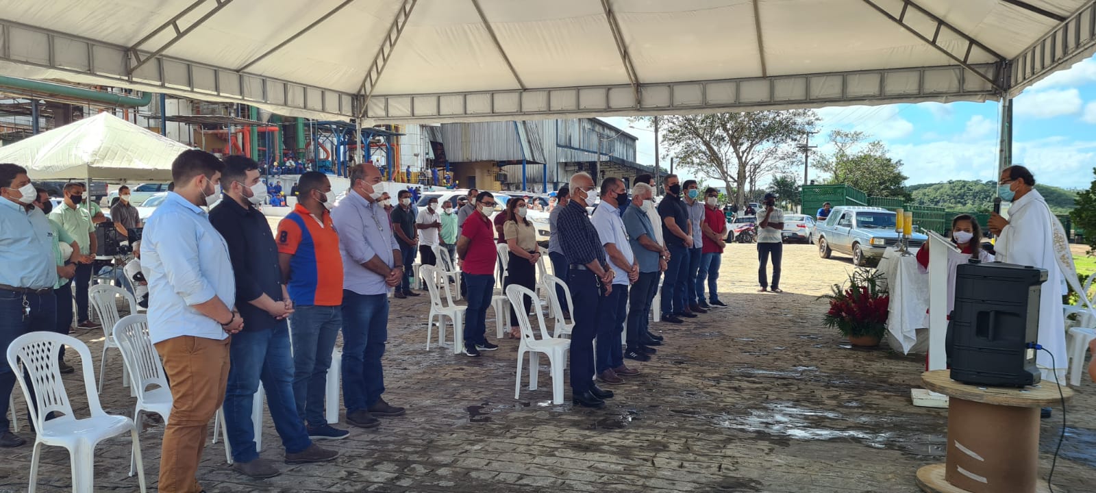 Missa campal marca  abertura da safra canavieira 21/22 da Pindoroma, cooperativa que projeta novo récorde de produção