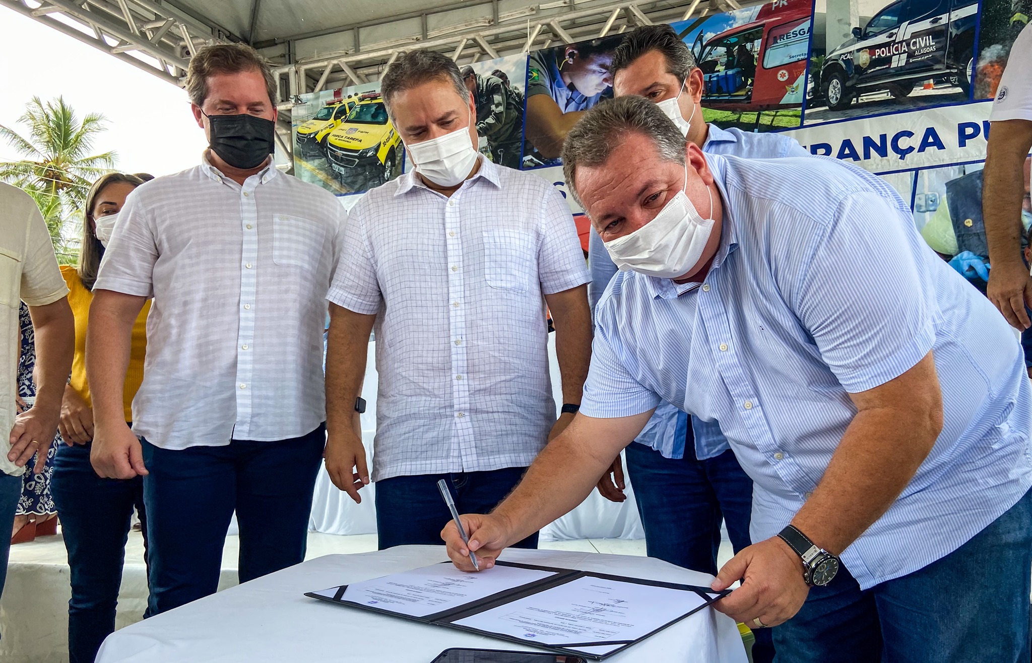 Porto de Pedras vivencia uma sexta-feira de inaugurações de obras turística e de  segurança