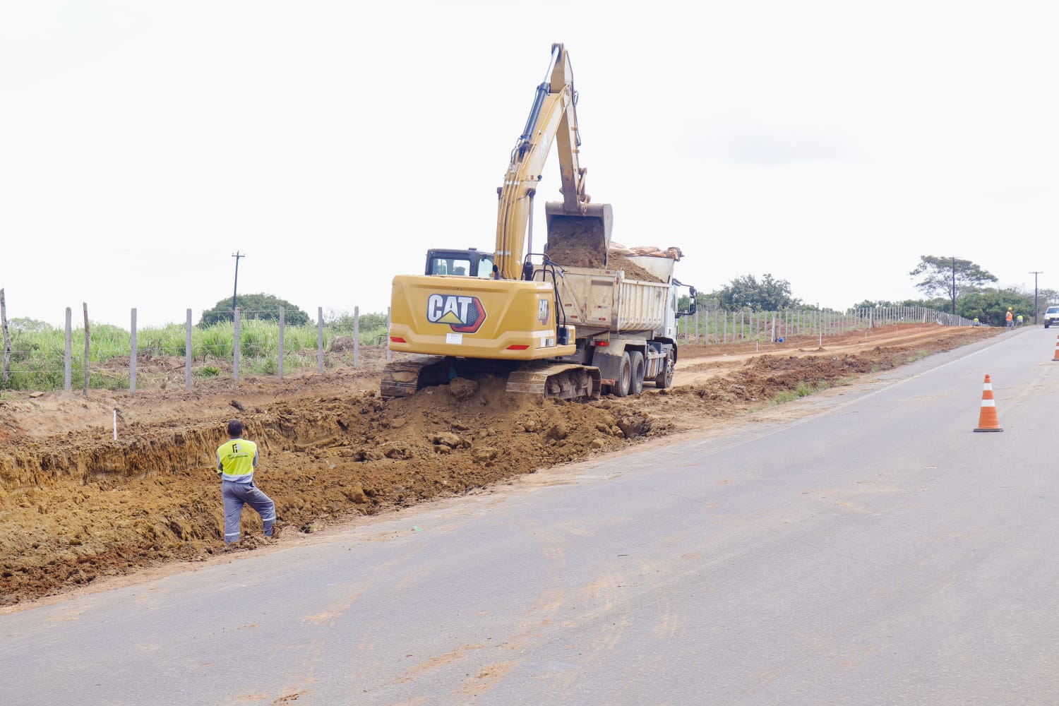 Obras da duplicação da rodovia Palmeira/Arapiraca avançam na AL-115