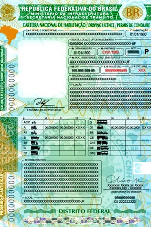 A partir deste ano, Carteira de motorista ganhará nova versão; veja o documento