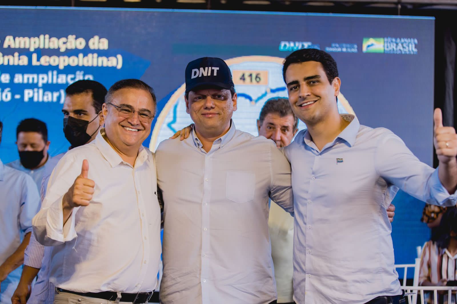 Recursos federais viabilizados por JHC estão garantindo avanços nas obras da BR/416 entre Ibategura e Colônia