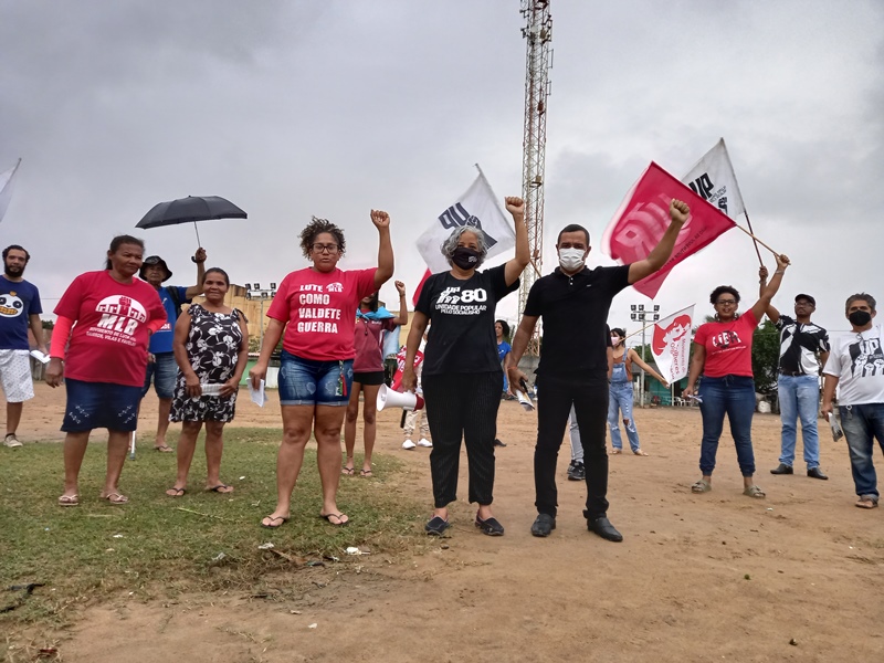 Ato na periferia de Maceió denuncia discurso golpista de Bolsonaro