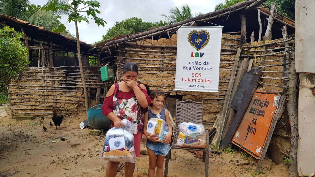 LBV intensifica campanha em AL para garantir alimento e apoio aos desabrigados das enchentes