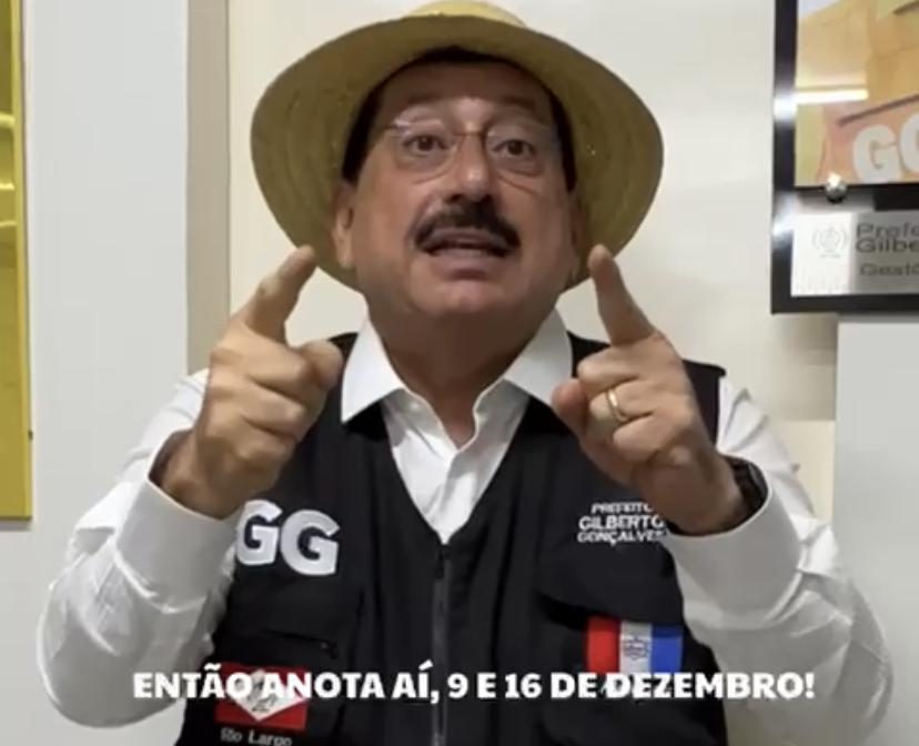 Gilberto Gonçalves anuncia antecipação do salário de dezembro e 13º dos servidores