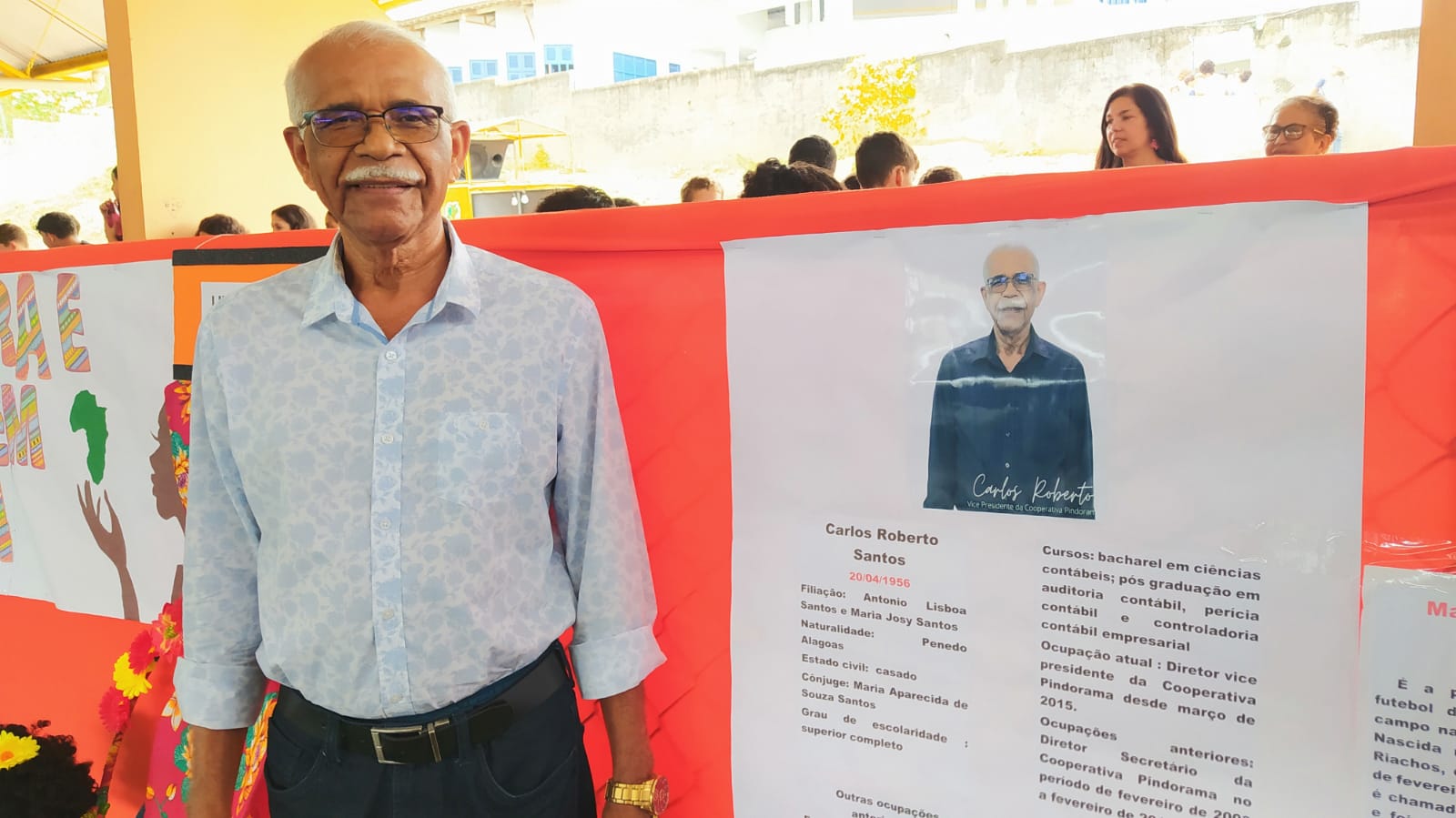 Vice-presidente da Pindorama é homenageado por alunos de escola em Coruripe