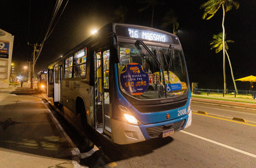 Maceió anuncia ônibus grátis para 5 polos dos festejos juninos; serão 24 linhas