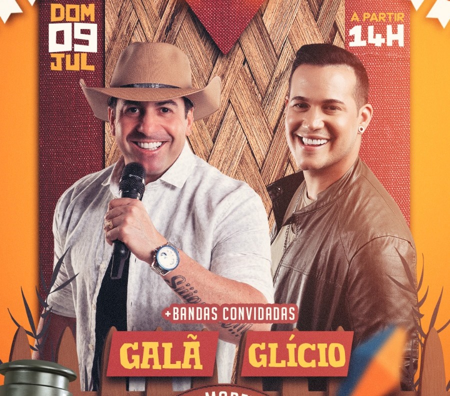 “São Julhão do Binha” será domingo em Capela/AL com  Galã e Glício, além de bandas