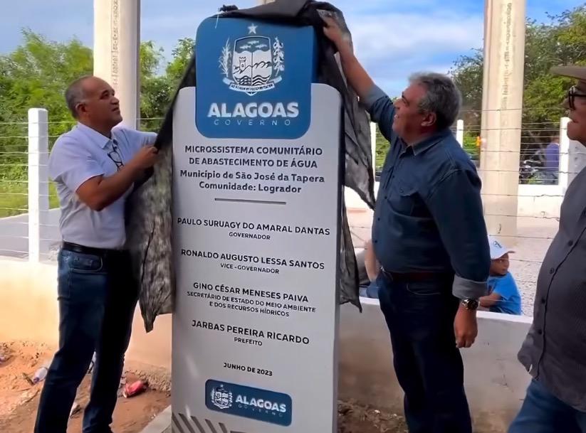 Tapera inaugura Microssistema Comunitário de Abastecimento de Água com apoio do governo de AL