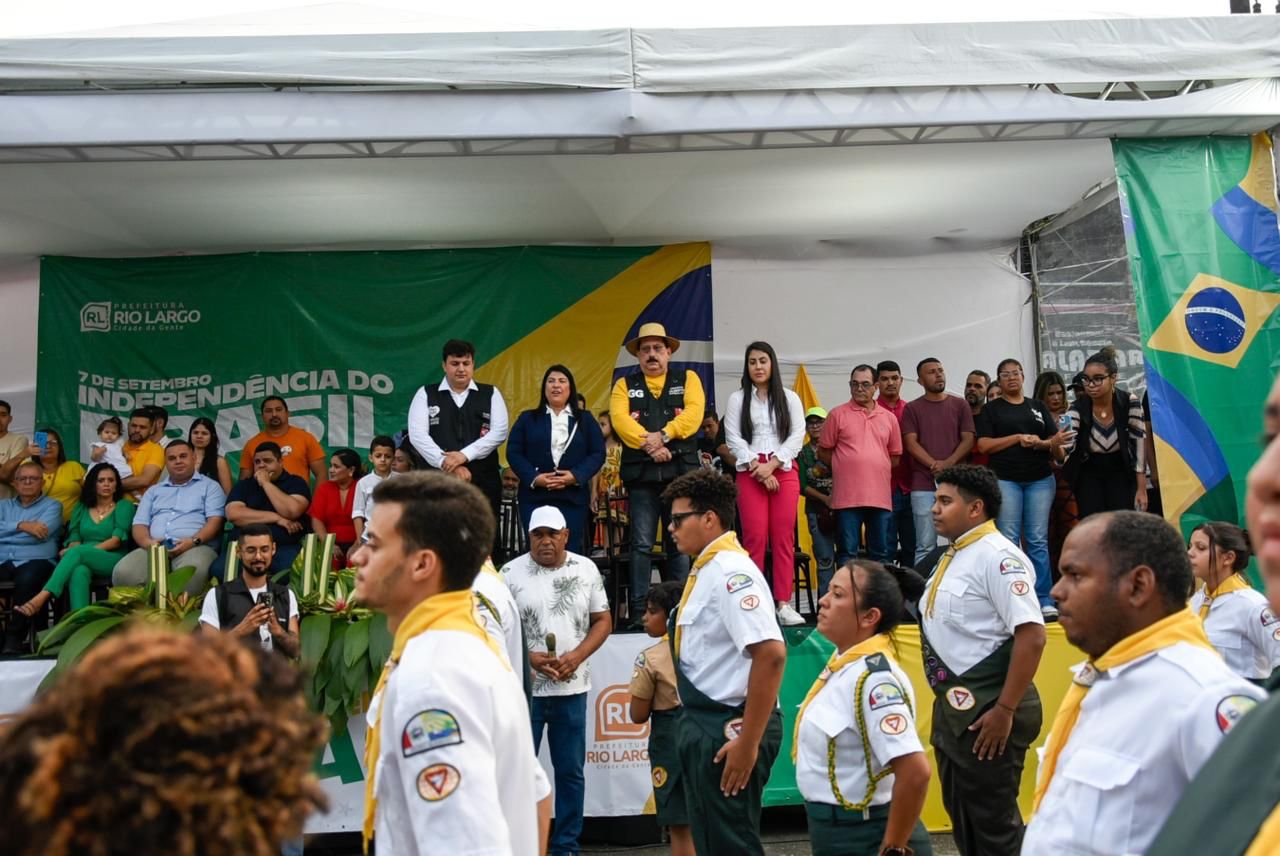Rio Largo vivencia o 7 de Setembro com desfile da Independência e de seus 108 anos