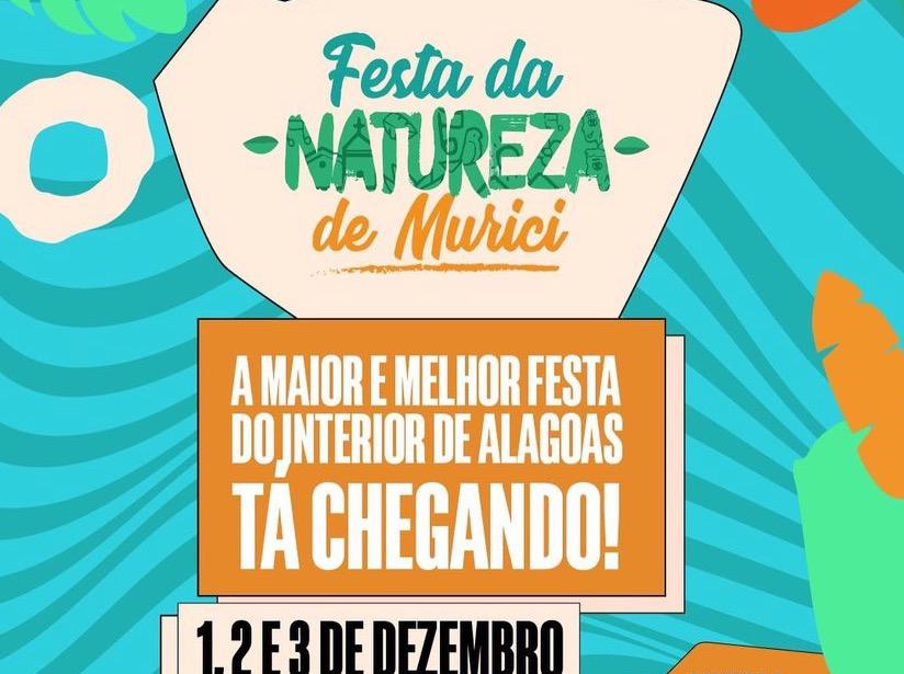 Murici: Festa da Natureza será neste final de semana; veja as 10 atrações musicais  