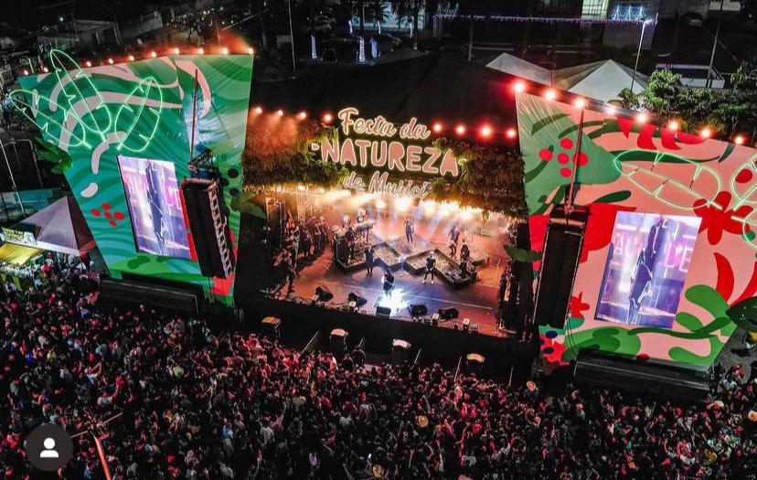 Festa da Natureza em Murici tem 4 atrações musicais para a noite deste sábado; evento está arrebentando, diz prefeito