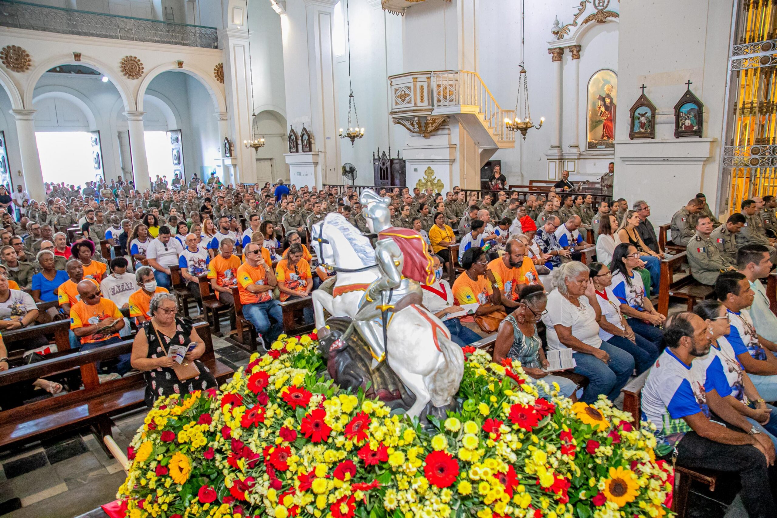 Em Maceió, PM/AL faz manifesto religioso para celebrar Dia de São Jorge, seu padroeiro