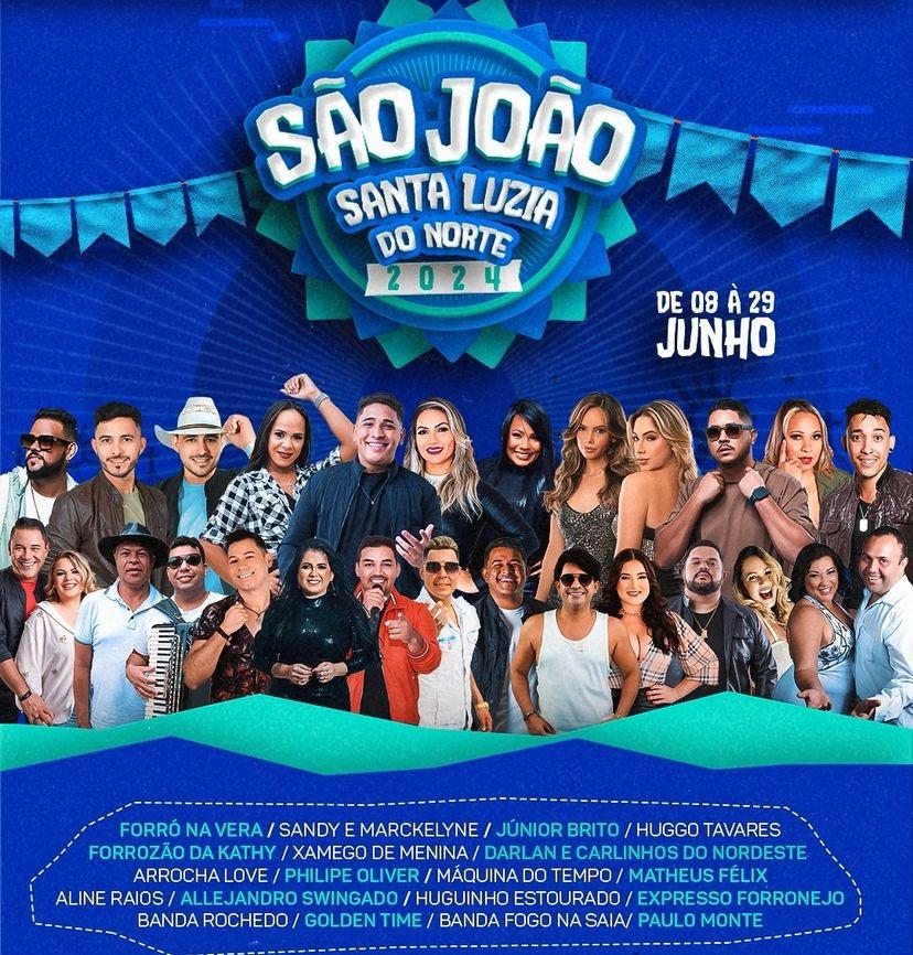 Santa Luzia do Norte anuncia festa junina para agitar com muito forró programação 2024