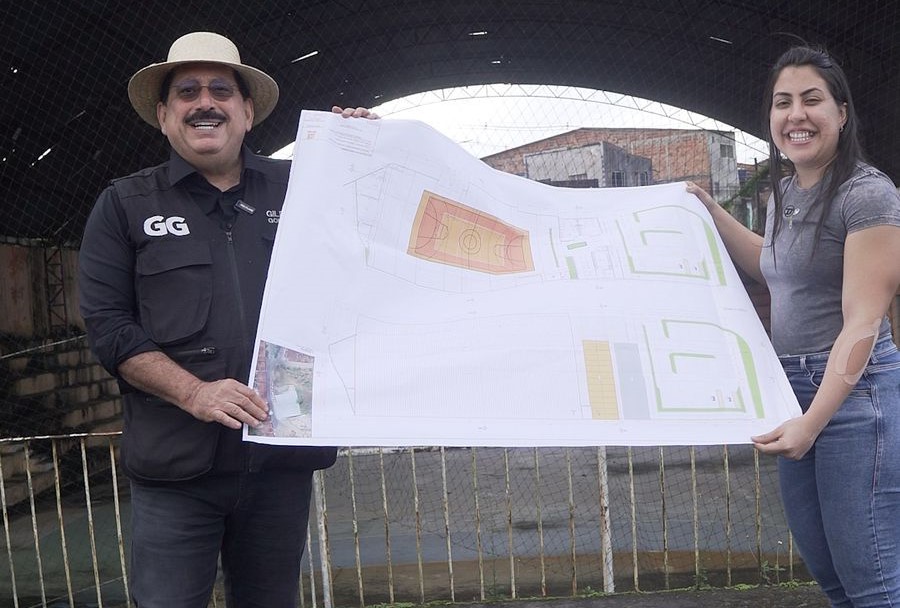 Prefeito Gilberto Gonçalves anuncia projeto de reforma e ampliação do Ginásio Luís Alves em Rio Largo