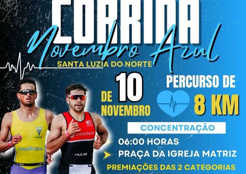 Sta. Luzia do Norte promove maratona masculina neste domingo, como parte de sua programação do Novembro Azul