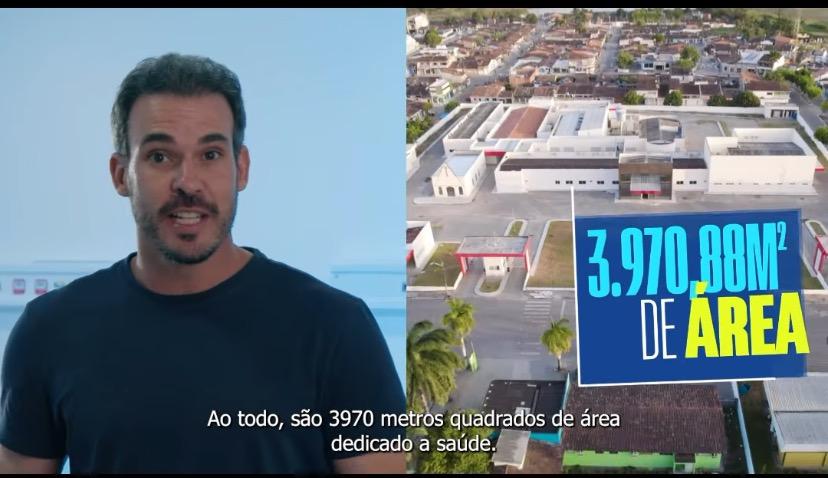 Prefeito exibe vídeo mostrando dimensão do hospital de Murici, já visto como um dos mais modernos de AL