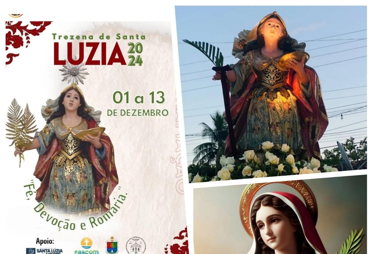 "Pedão" relata programação religiosa da festa de Sta. Luzia, através da leitura de cordel