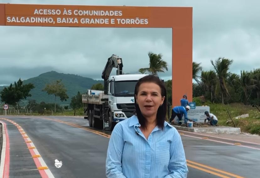 Tapera/AL recebe Paulo Dantas para entrega de rodovia e vias pavimentadas; anuncia vice-prefeita  