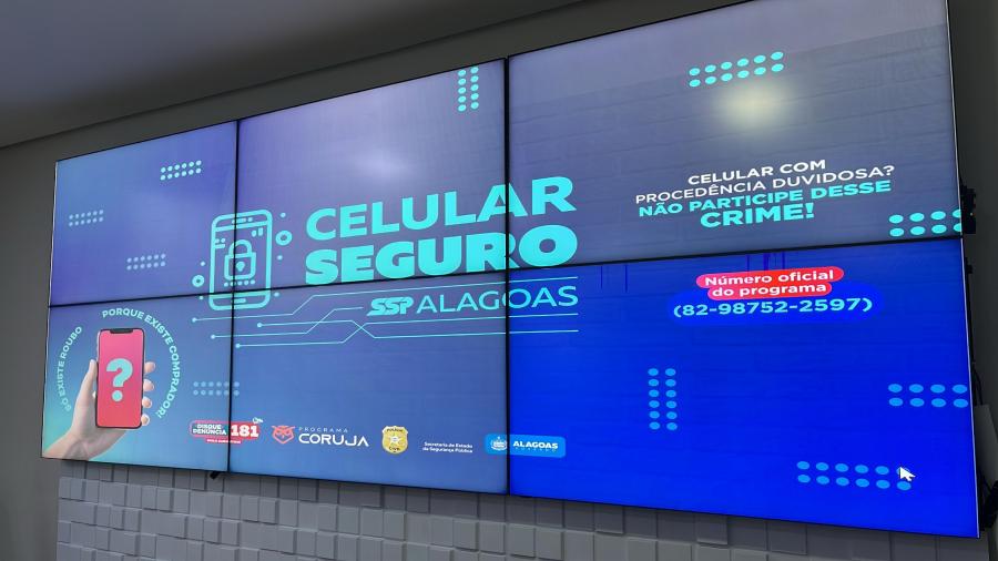 Em AL, “Programa Celular Seguro” recupera 39 aparelhos roubados em apenas dois dias; sucesso total!